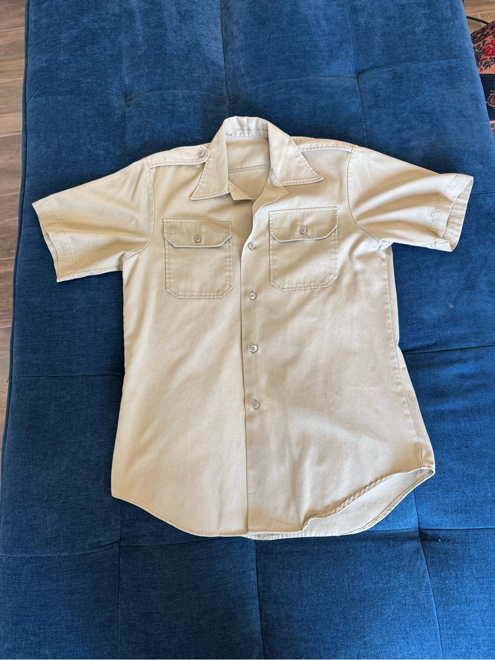 Vintage Military Tan Uniform Shirt